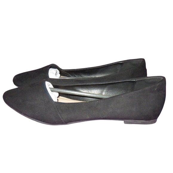 Ataiwee Shoes - Ataiwee Classic Black Wide Width Pointed Toe Vegan Leather Ballet flats